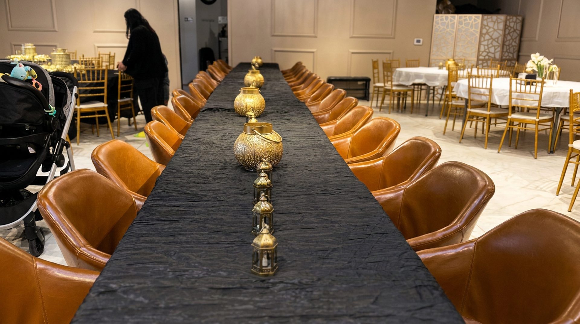 Gather around the banquet table