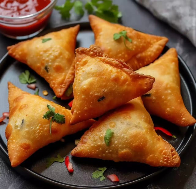 CHICKEN SAMOSA (3pcs).