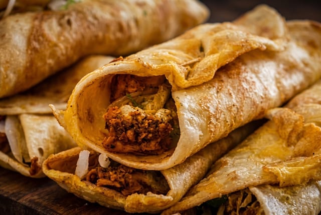 Mutton Seekh Kabab Roll.