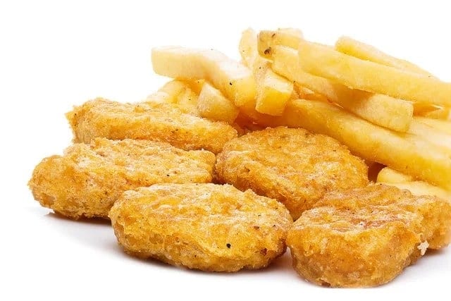 Chicken Nuggets with Fries.