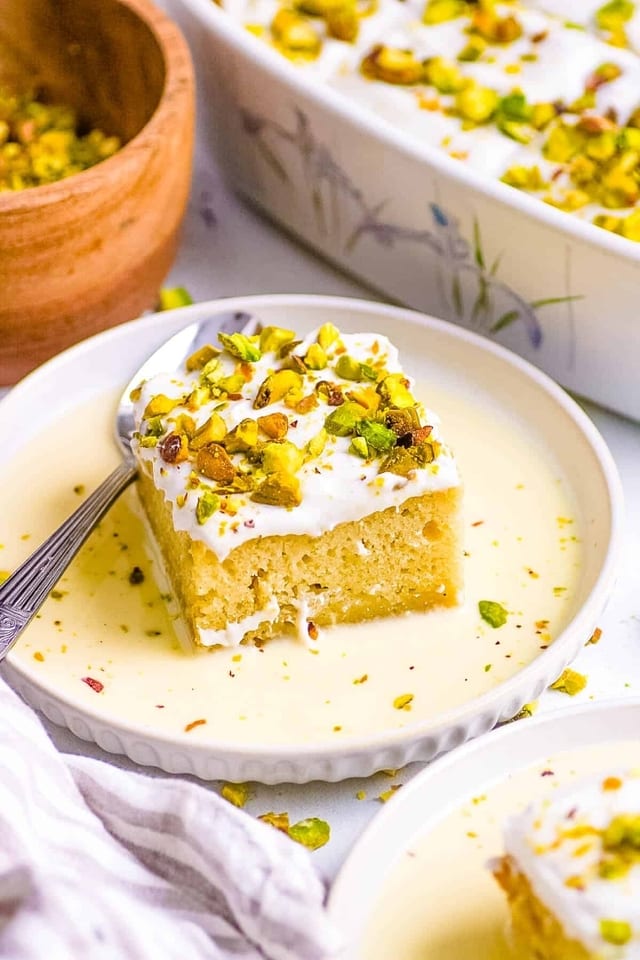 Ras Malai Tres Leches Cake.